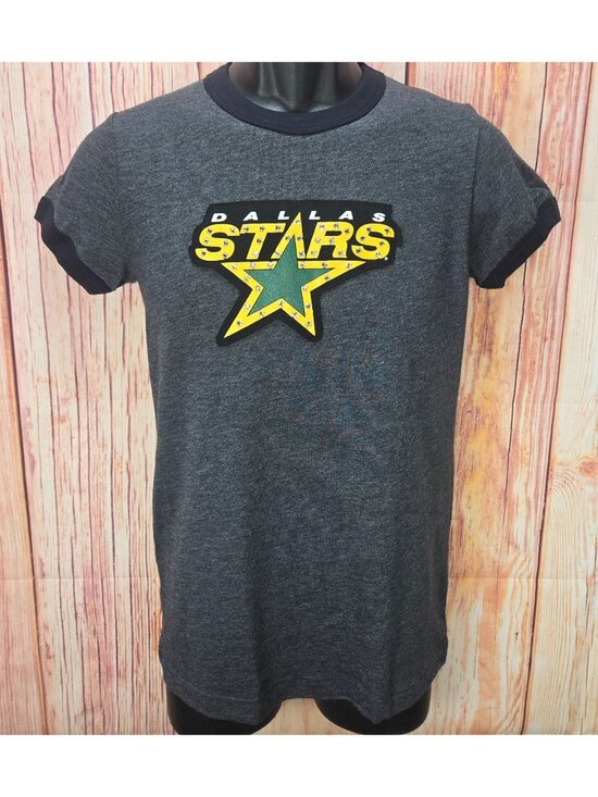 Majestic Threads Other - Dallas Stars Gray Ringer Girls T-Shirt Majestic Threads Large